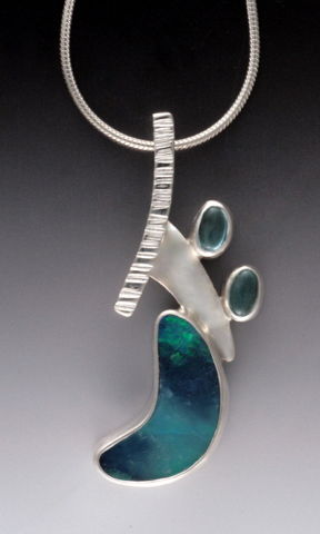 MB-P342 Pendant Moon Water $595 at Hunter Wolff Gallery